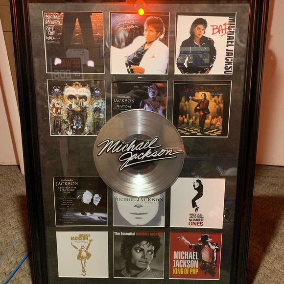 Michael Jackson platinum album framed. Mint - Picture 5 of 5
